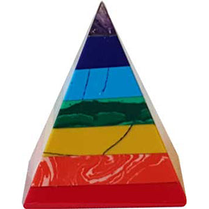 7 Chakra Pyramid 25-30 mm - Wiccan Place