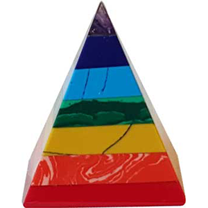 7 Chakra Pyramid 25-30 mm - Wiccan Place