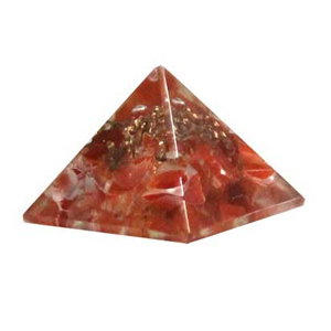 Orgone Carnelian pyramid 25-30 mm - Wiccan Place