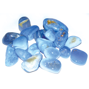 Agate, Blue Lace tumbled stones 1 lb - Wiccan Place