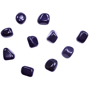 Blue Goldstone tumbled stones 1 lb - Wiccan Place