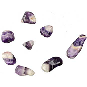 Amethyst Chevron tumbled stones 1 lb - Wiccan Place