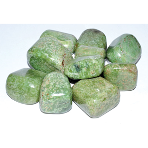 Grossularite (green garnet) tumbled stones 1 lb - Wiccan Place