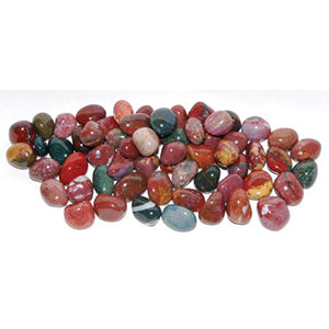 Jasper Fancy tumbled stones 1 lb - Wiccan Place