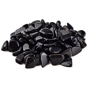 Black Obsidian tumbled stones 1 lb - Wiccan Place