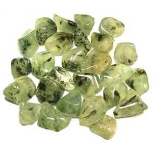 Prehnite with Epidote tumbled stones 1 lb - Wiccan Place