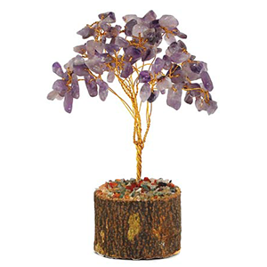 Amethyst gemstone tree 160 beads - Wiccan Place