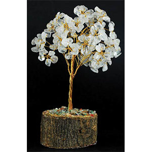 Clear Quartz gemstone tree - Wiccan Place