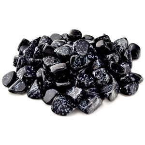 Snow Flake Obsidian tumbled stones 1 lb - Wiccan Place