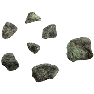 Emerald untumbled stones 1 lb - Wiccan Place