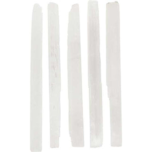 Selenite mini sticks 7" 5 pack - Wiccan Place