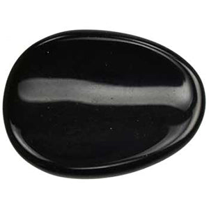 Black Obsidian Worry stone - Wiccan Place