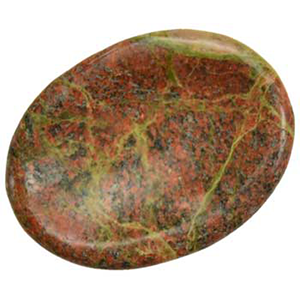 Unakite worry stone - Wiccan Place