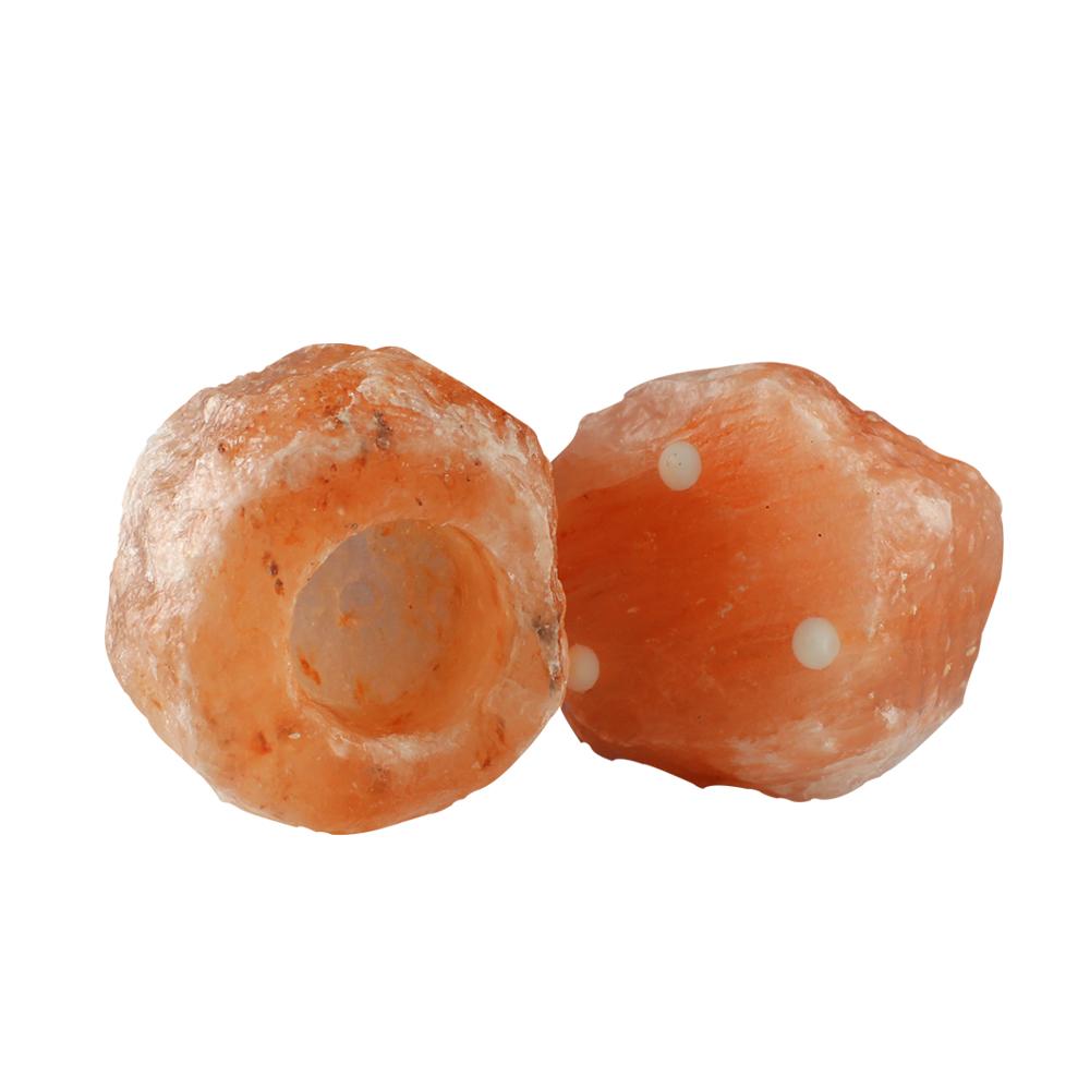 Himalayan Rock Salt Candle Holder - Pink Salt (2)