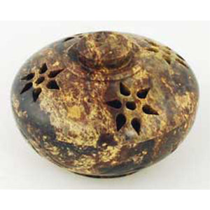 Floral soapstone burner/ box - Wiccan Place