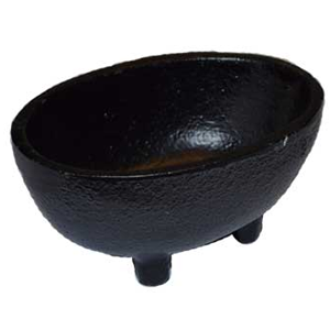 Oval cast iron Cauldron 1 3/4"