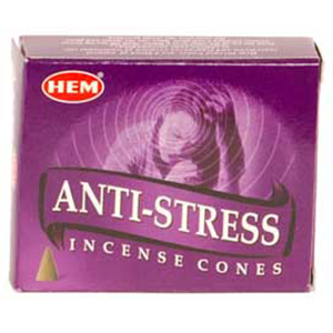 Anti-Stress HEM Incense Cones 10 pack - Wiccan Place