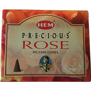 Precious Rose HEM Incense Cones 10 pack - Wiccan Place