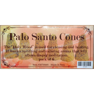 Palo Santo Incense Cones 6 pack - Wiccan Place