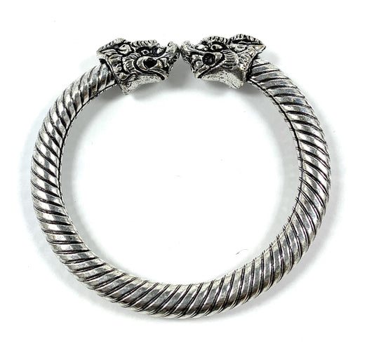 Antique Norse Viking Bracelet Dragon Heads