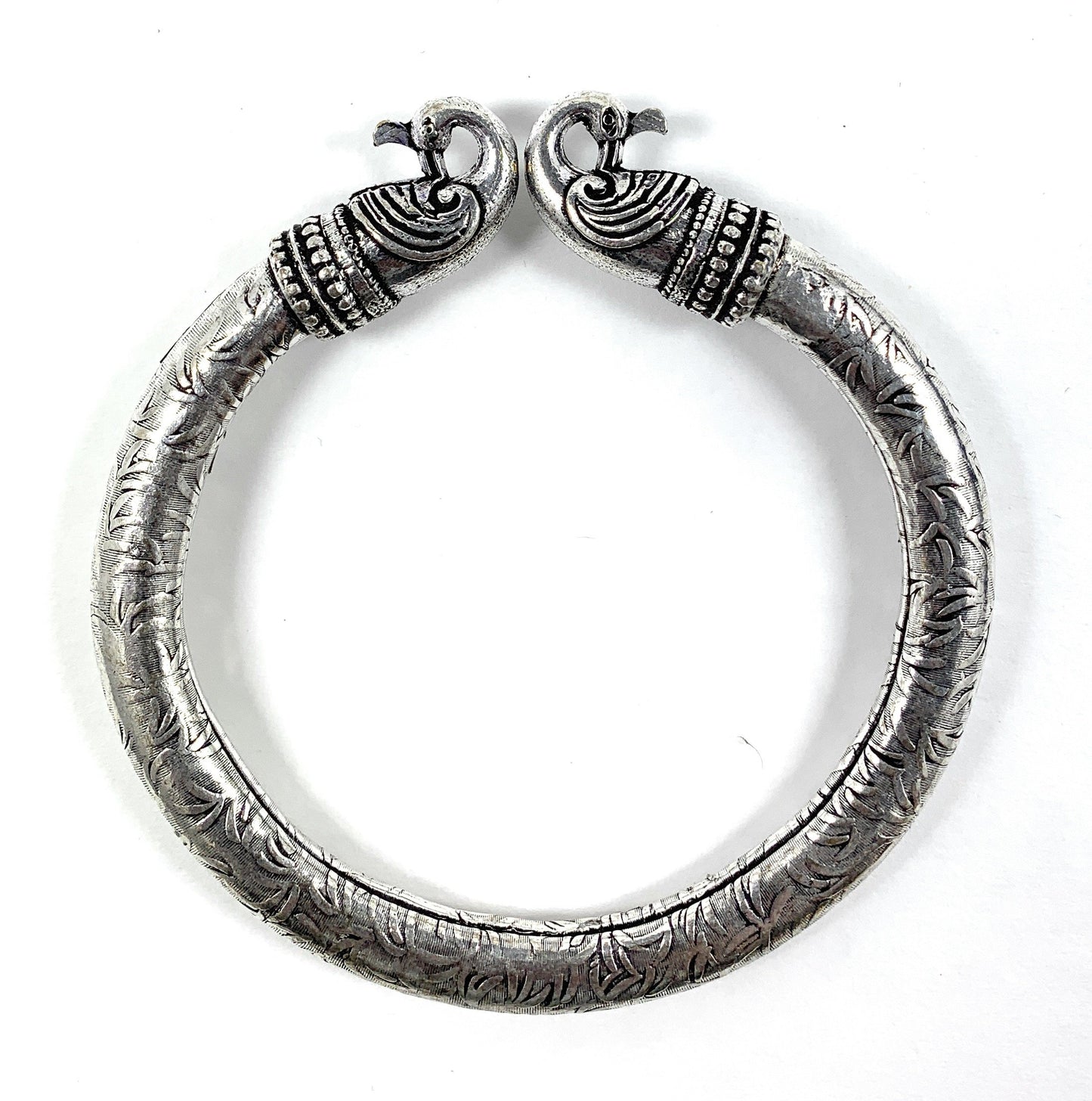 Antique Norse Peacock Head Viking Bracelet