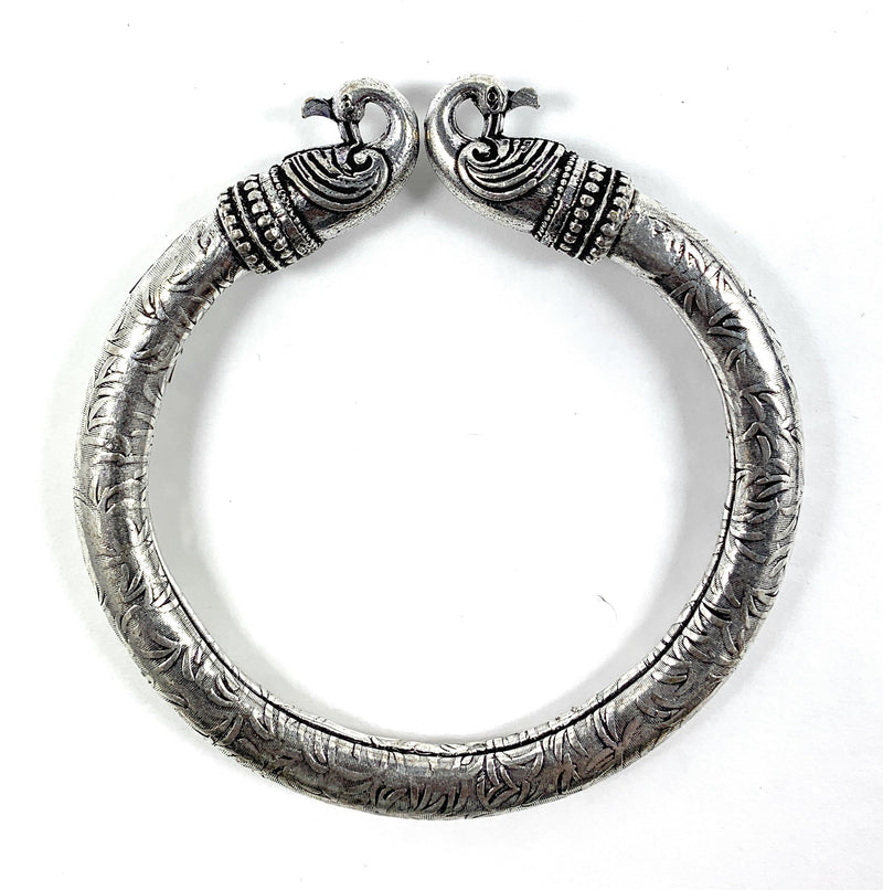Antique Norse Peacock Head Viking Bracelet