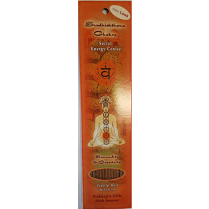 Svadhisthana ( Sacral Chakra ) incense stick 10 pack - Wiccan Place