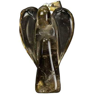 Smoky Quartz Angel pendant - Wiccan Place