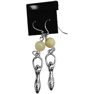 Moonstone Goddess earrings - Wiccan Place