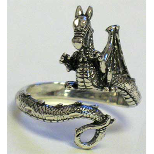 Dragon, adjustable ring - Wiccan Place
