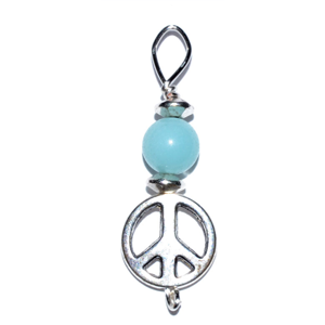 Peace pendant with amazonite bead - Wiccan Place
