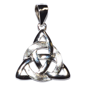Triquetra sterling silver pendant 5/8" - Wiccan Place
