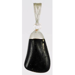 Black Tourmaline tumbled pendant - Wiccan Place