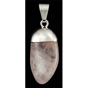 Rose Quartz Tumbled pendant - Wiccan Place