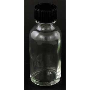 Clear 1oz Glass bottle & cap - Wiccan Place