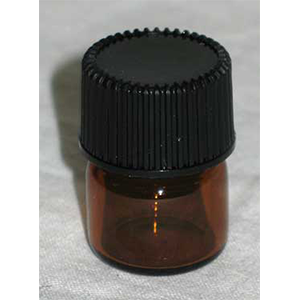 Amber Round Bottle 5/8 dram - Wiccan Place