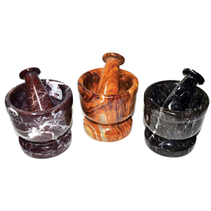 Assorted mortar and pestle set 3 3/4" - Wiccan Place