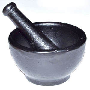 Cast Iron Mortar & Pestle 2 3/4" - Wiccan Place
