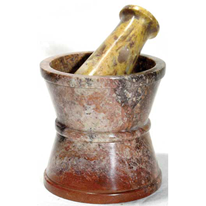 Traditional Soapstone mortar & pestle set - Wiccan Place