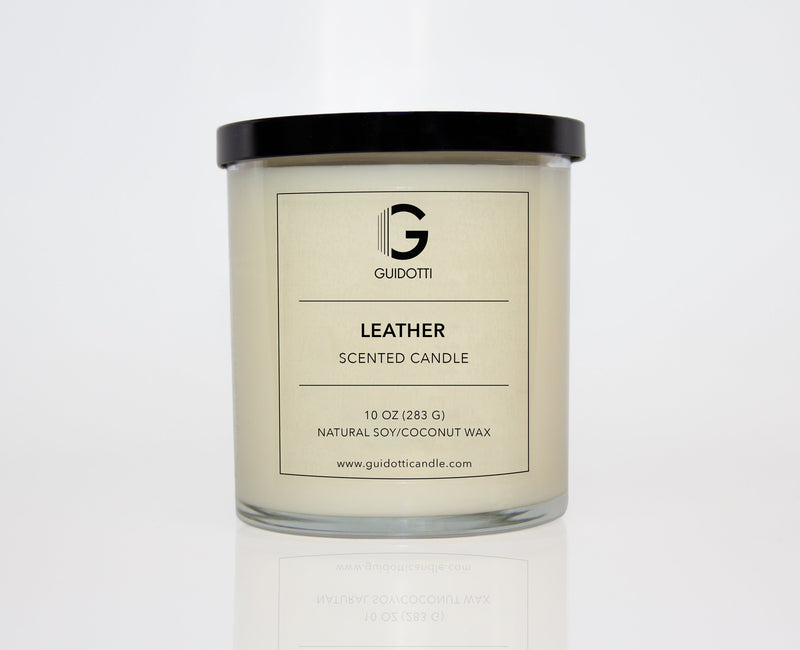Leather Scented Soy Candle