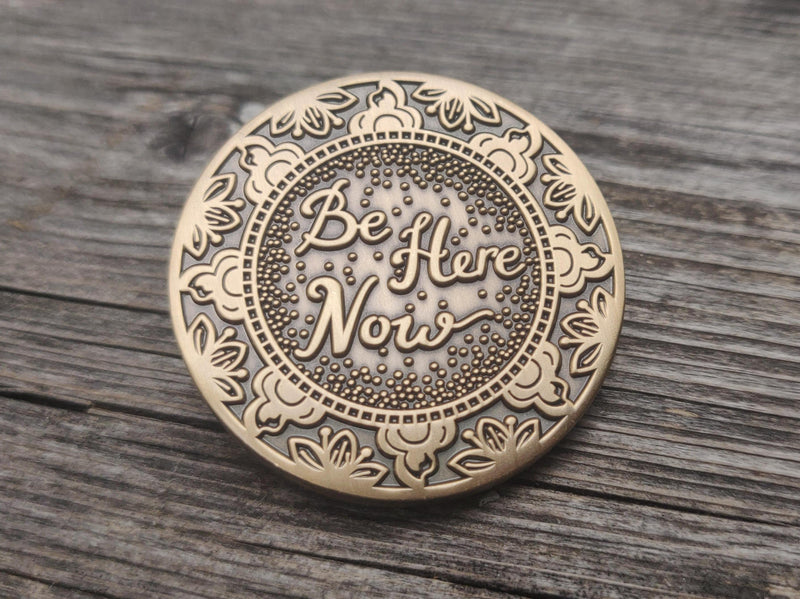 Be Here Now Mantra Medallion Talisman
