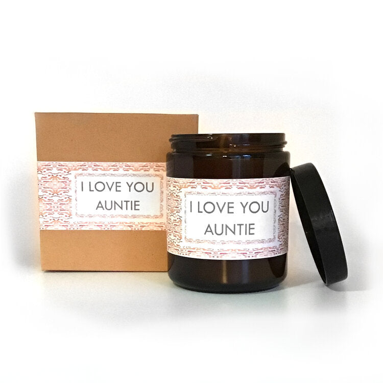 I Love You Auntie Eucalyptus Scented Soy Wax Candle