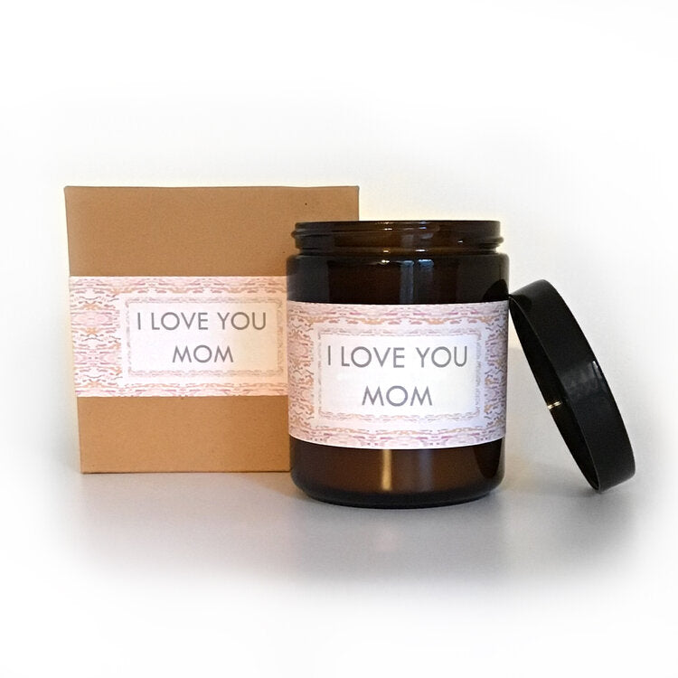 I Love You Mom Eucalyptus Scented Soy Wax Candle