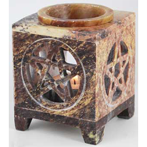 Soapstone Pentagram oil diffuser - Wiccan Place