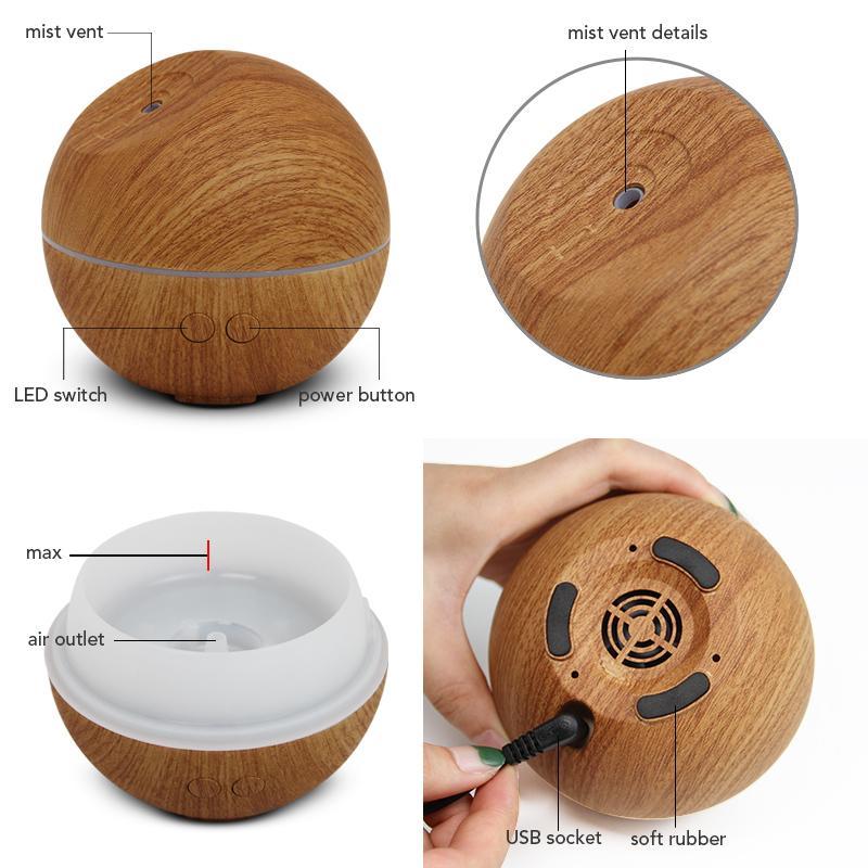 Wooden Design Cool Mist aroma diffuser