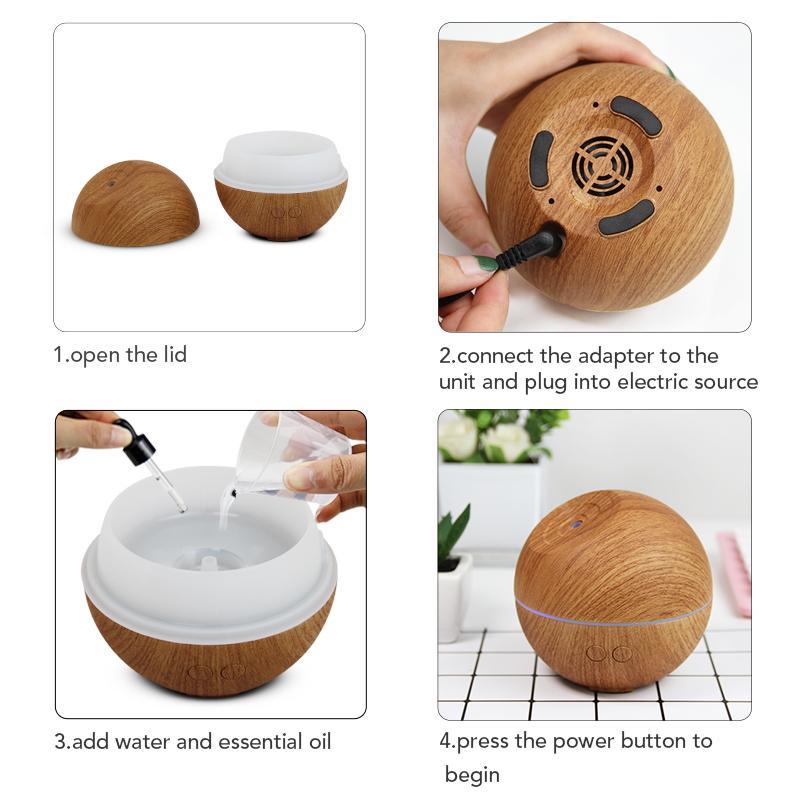 Wooden Design Cool Mist aroma diffuser