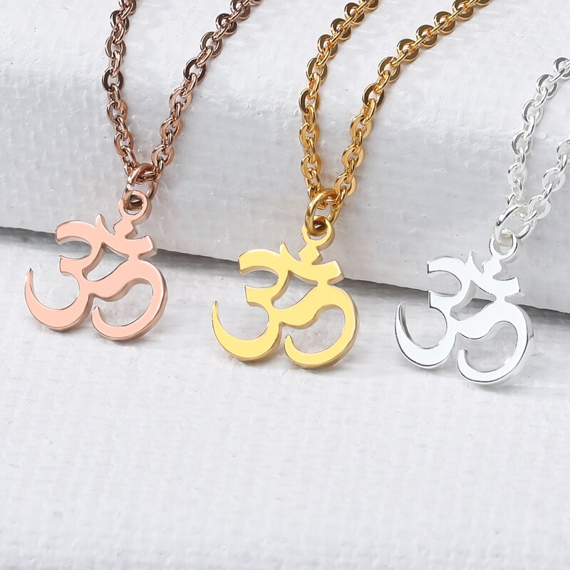 OM Symbol Necklace Stainless Steel