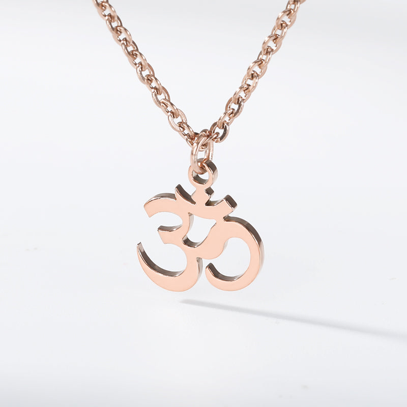 OM Symbol Necklace Stainless Steel