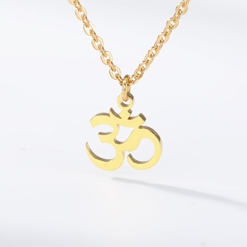 OM Symbol Necklace Stainless Steel