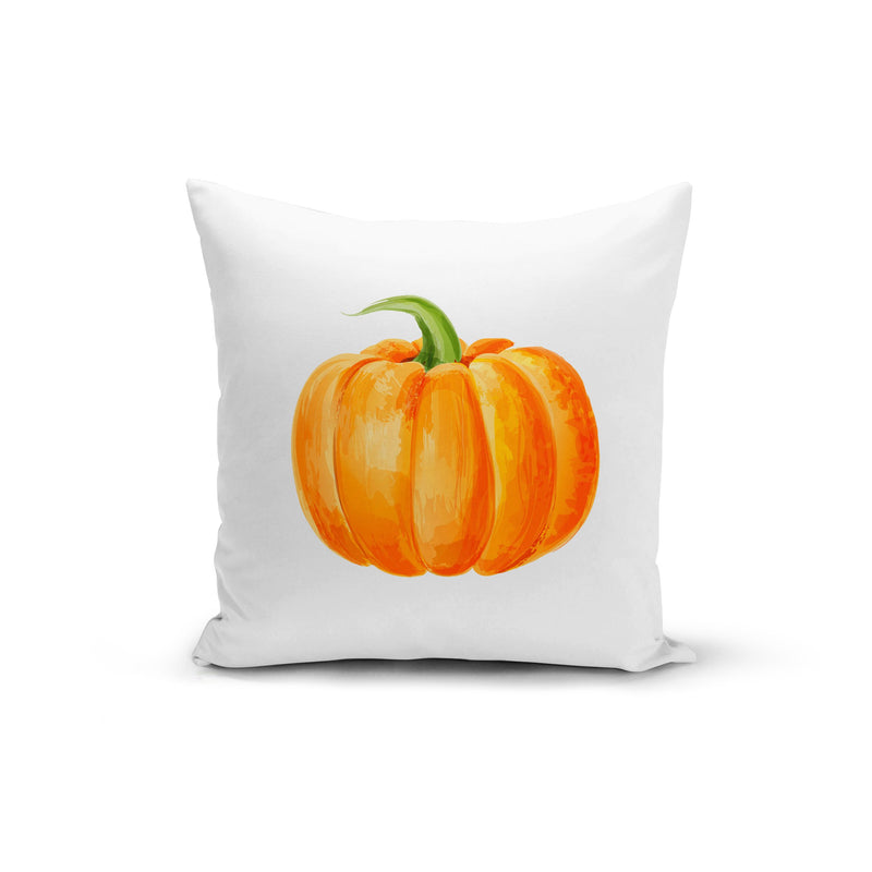 Drawn Pumpkin Pillow Cover